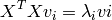 X^{T} X v_{i} = \lambda_{i} v{i}