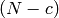 (N-c)