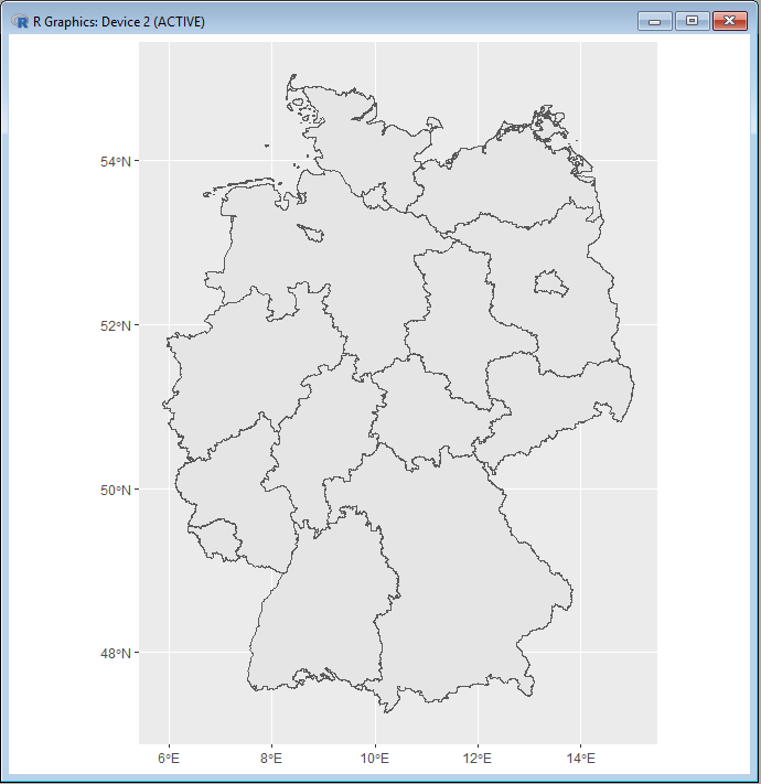 Shape of Germany without any Overlays